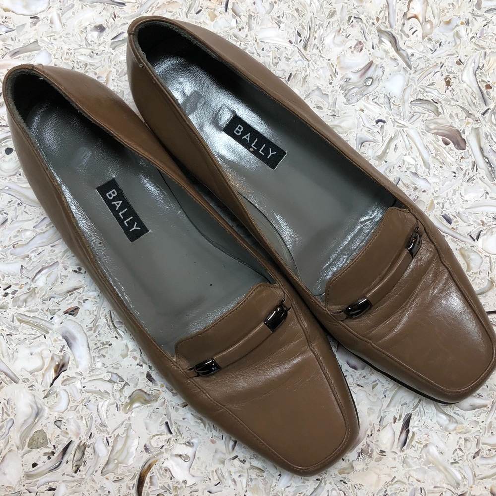 Bally Talbala loafers tan flats shoes